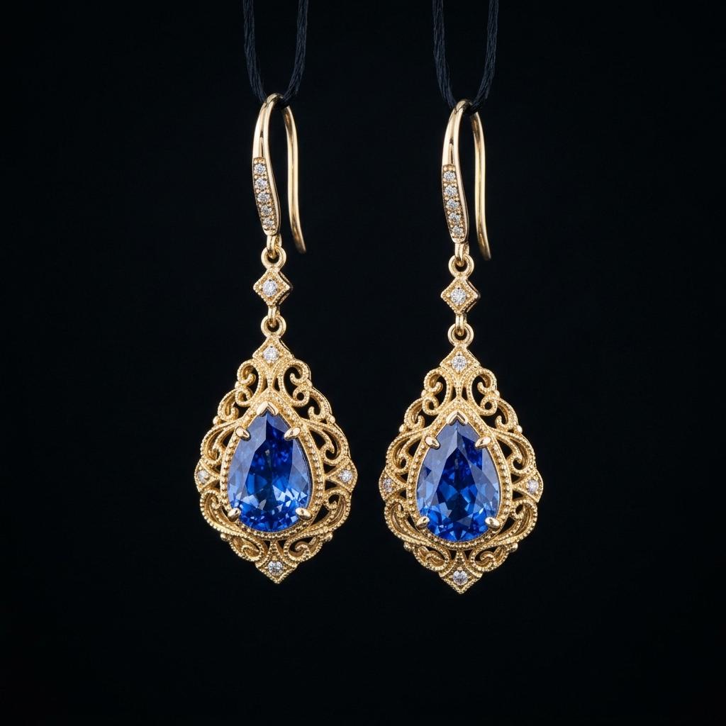 Golden Drop Earrings